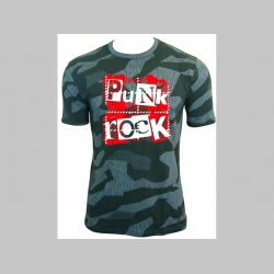 Punk rock Tartan  pánske maskáčové tričko nočný " ruský " maskáč - Nightcamo SPLINTER 100%bavlna